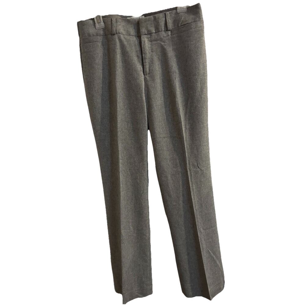 Banana Republic Women’s Dress Pants Sz 10 Gray Martin Fit Stretch Wool Lined